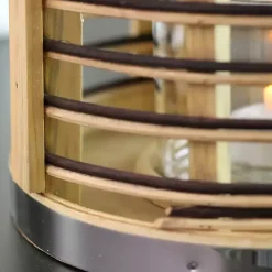 Online Rattan Hurricane Lantern with Jute Rope Lanterns