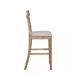 Kirklands Home Bar Stools & Counter Height Stools|Ray with Washed Finish Bar Stool Brown