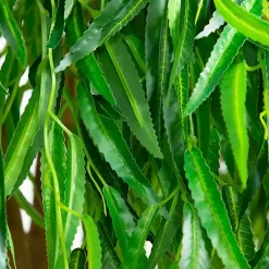 New Real Touch Willow Tree in Black Planter, 5 ft. Trees & Topiaries