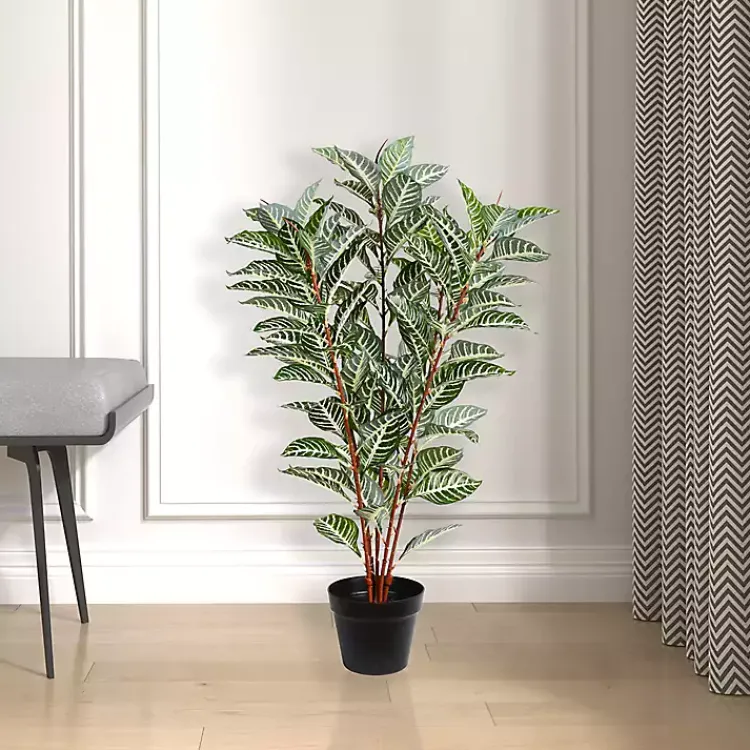 Best Real Touch Zebra Plant in Nursery Planter Trees & Topiaries