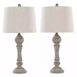 Kirklands Home Table Lamps|Reclaimed Wilton Table Lamps, Set of 2 Gray