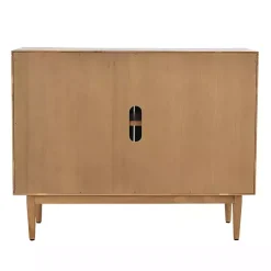 Kirklands Home Cabinets & Sideboards|Reclaimed Pine and Woven Cane Cabinet