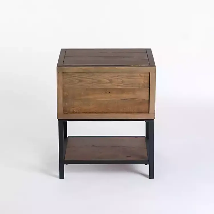 Kirklands Home Accent & End Tables|Reclaimed Wood Accent Table with Keeping Drawers Brown