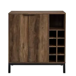 Kirklands Home Cabinets & Sideboards|Reclaimed Wood Industrial Bar Cabinet Brown