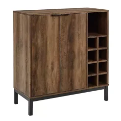 Kirklands Home Cabinets & Sideboards|Reclaimed Wood Industrial Bar Cabinet Brown