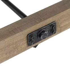 Kirklands Home Dining Chairs|Reclaimed Wood Industrial Dining Bench Brown