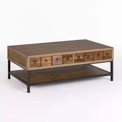 Kirklands Home Coffee Tables|Reclaimed Wood Keeping Drawers Coffee Table Brown