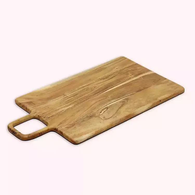 Kirklands Home Serving & Entertaining|Rectangle Acacia Wood Paddle Handle Board Brown