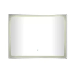 Kirklands Home Decorative Mirrors|Rectangular LED Wall Mirror