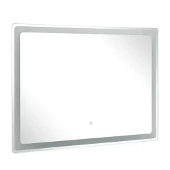 Kirklands Home Decorative Mirrors|Rectangular LED Wall Mirror