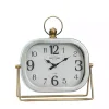 Sale Rectangular Metal Tabletop Clock Decorative Accents
