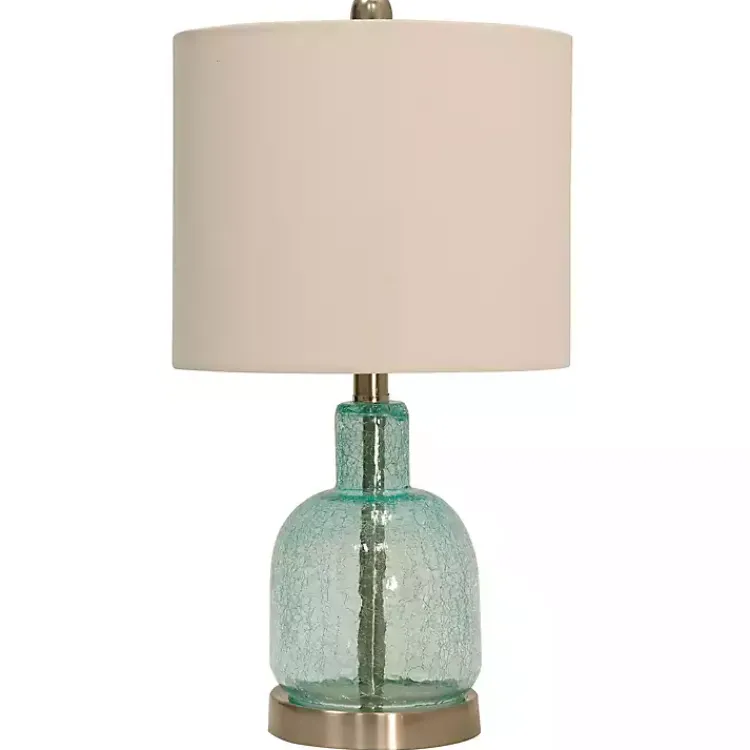 Kirklands Home Table Lamps|Recycled Glass Bottle Table Lamp White