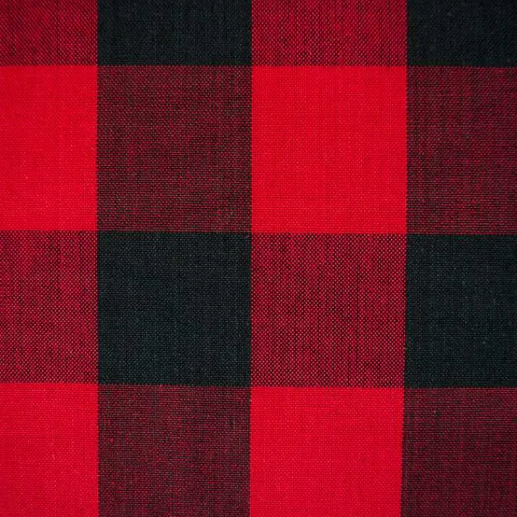 Clearance Red & Black Buffalo Check Table Runner Christmas Dining & Entertaining