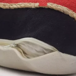 Discount Red & Navy Nautical Rope Lumbar Pillow Pillows