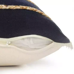 Online Red & Navy Nautical Rope Throw Pillow, 24x24 Pillows