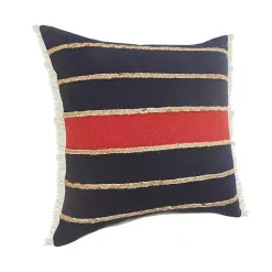 Online Red & Navy Nautical Rope Throw Pillow, 24x24 Pillows