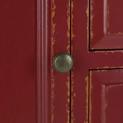 Kirklands Home Cabinets & Sideboards|& Oak 4-Drawer Charlotte Sideboard Red