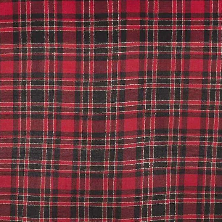 Discount Red and Black Classic Plaid Tree Skirt Christmas Tree Skirts & Collars