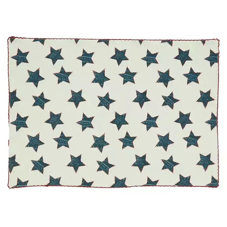Kirklands Home Table Linens|Red and Blue Star Placemats, Set of 4