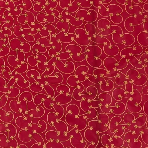 Best Red and Gold Emboidered Tree Skirt Christmas Tree Skirts & Collars