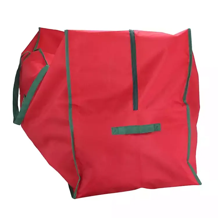 Clearance Red and Green Christmas Storage Bag with ID Window Seasonal Storage