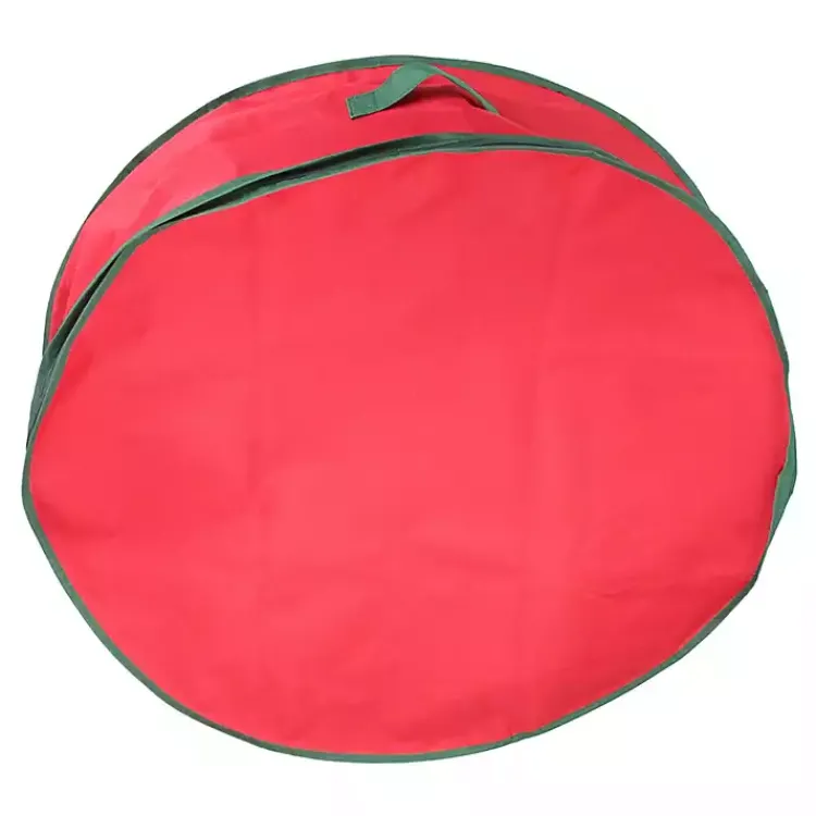 Sale Red and Green Wreath Storage Bag Seasonal Storage
