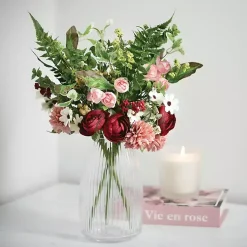 Clearance Red and Pink Mixed Floral Stems, Set of 3 Stems & Bouquets