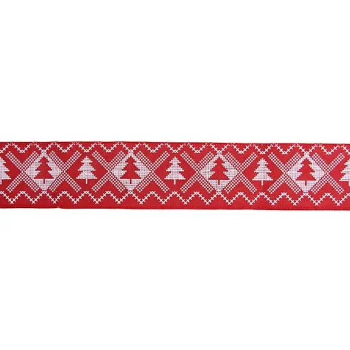 Best Red and White Nordic Tree 16 yard Christmas Ribbon Christmas Tree Decorations