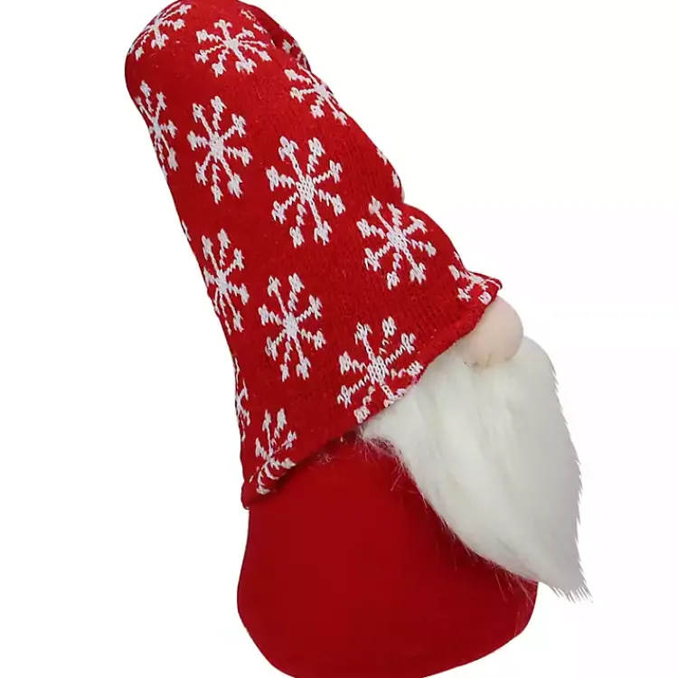 Red and White Snowflake Christmas Gnome Christmas Decorations