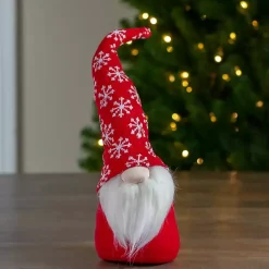 Red and White Snowflake Christmas Gnome Christmas Decorations