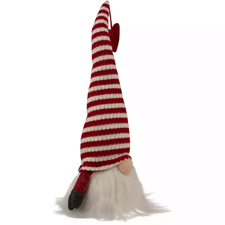 Red and White Striped LED Valentine Gnome Valentines Day Decorations