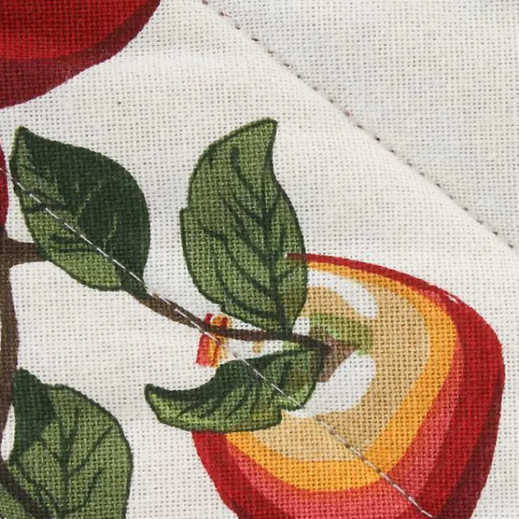 Kirklands Home Kitchen Accessories|Red Apples 4-pc. Kitchen Towel and Pot Holder Set