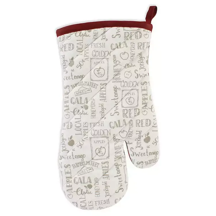 Kirklands Home Kitchen Accessories|Red Apples 4-pc. Kitchen Towel and Pot Holder Set