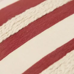 New Red Asymmetrical Linear Throw Pillow Pillows