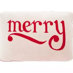 Clearance Red Be Merry Pillow Christmas Pillows