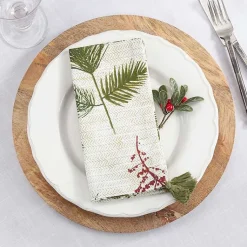 Online Red Berry and Pine Christmas Napkins, Set of 4 Christmas Dining & Entertaining