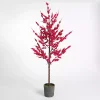 Outlet Red Berry Potted Christmas Tree, 66 in. Christmas Decorations