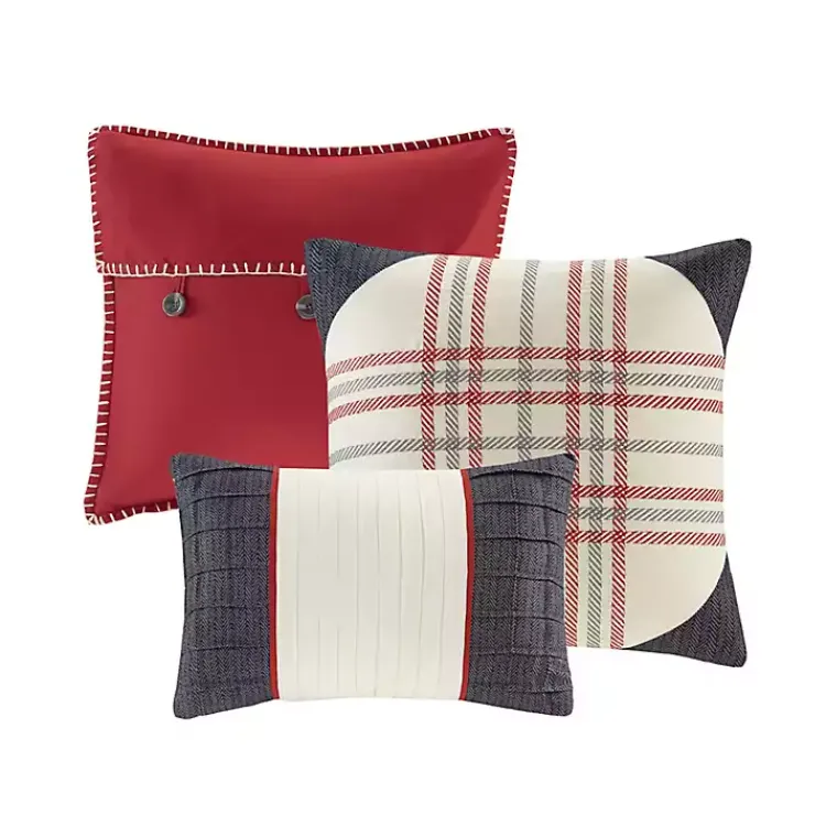 Kirklands Home Comforters|Red Buffalo Check King 7-pc. Comforter Set