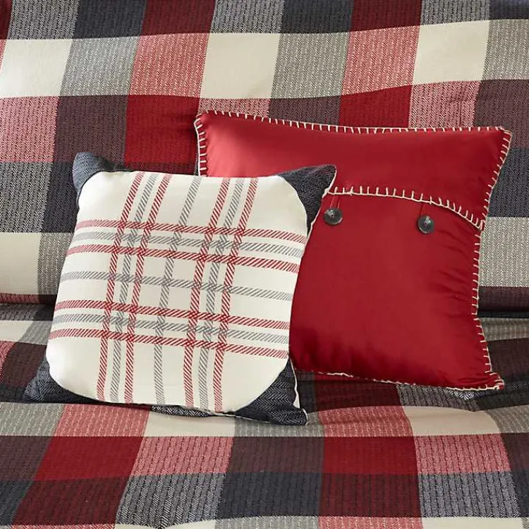Kirklands Home Comforters|Red Buffalo Check King 7-pc. Comforter Set