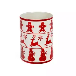 Kirklands Home Serving & Entertaining|Red Christmas Characters Utensil Holder