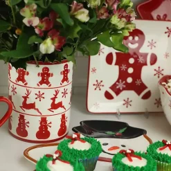 Kirklands Home Serving & Entertaining|Red Christmas Characters Utensil Holder