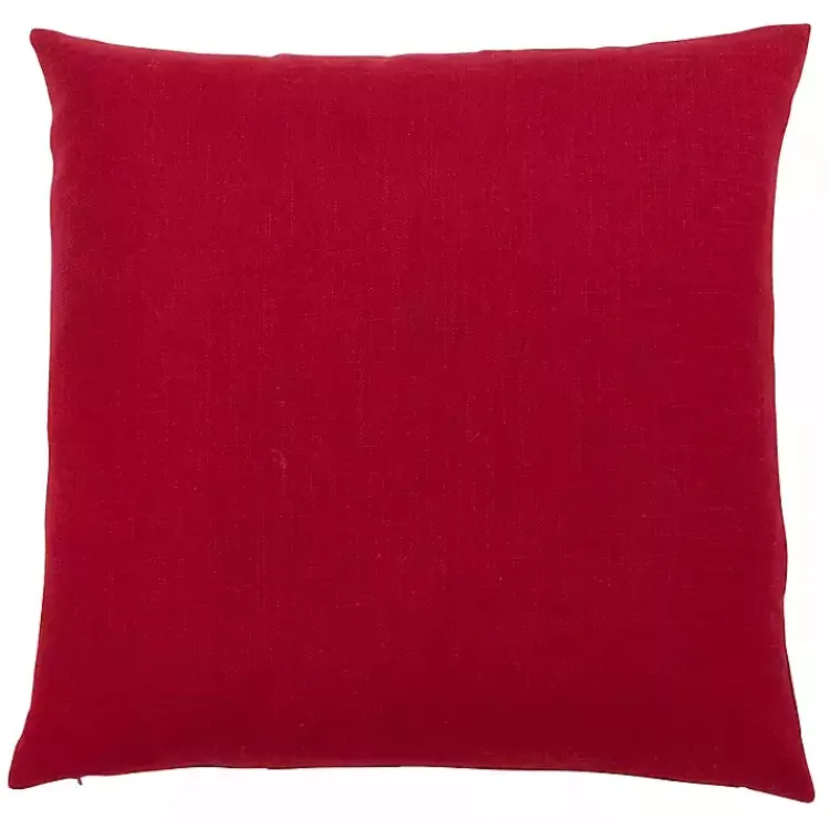 Sale Red Christmas Tree LED Square Pillow Pillows