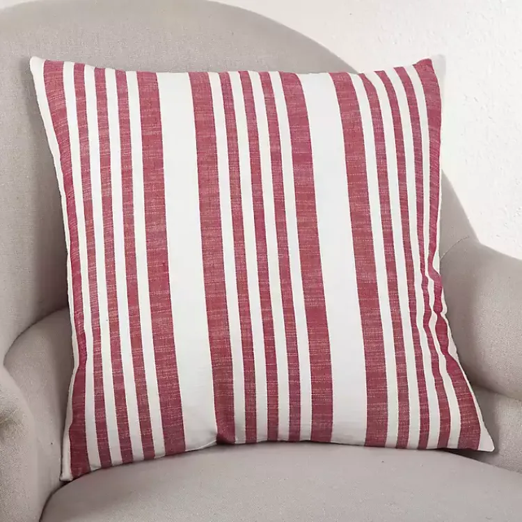 Best Red Coastal Stripe Pillow Pillows