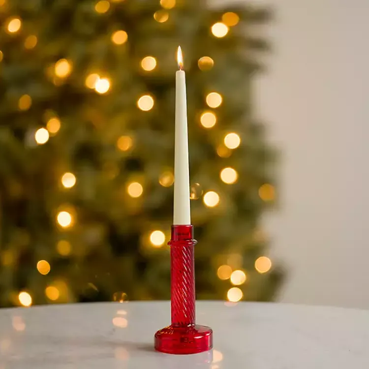 Discount Glass Taper Candle Holder, 8 in. Candle Holders