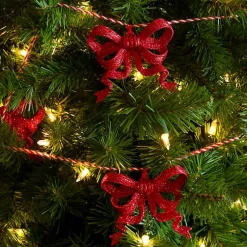 Clearance Glitter Bows Christmas Tree Garland Christmas Tree Decorations