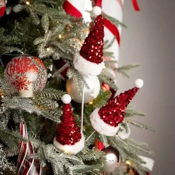 Best Glitter Santa Spray Stems, Set of 3 Christmas Tree Decorations