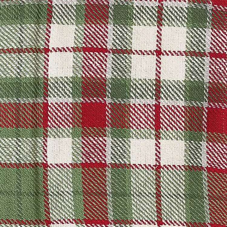Clearance Red Green White Plaid Christmas Throw Blanket Blankets & Throws