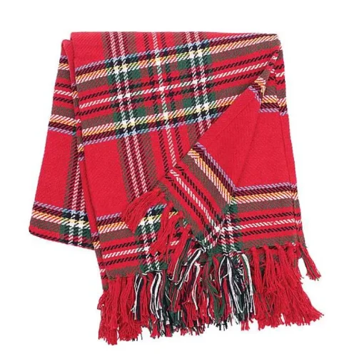 Sale Green Yellow Christmas Throw Blanket Blankets & Throws