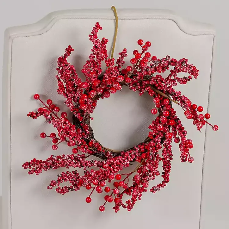 Sale Iced Berry Mini Christmas Wreaths, Set of 2 Christmas Wreaths