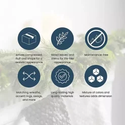 Clearance Jingle Bells Christmas Garland Christmas Arrangements & Garland